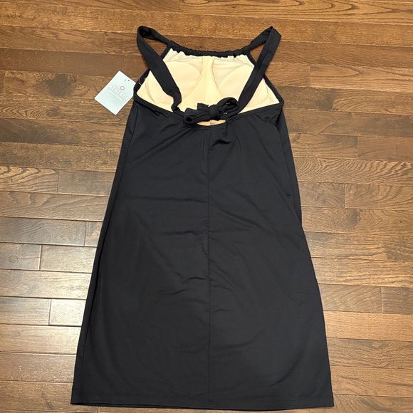 Athleta Kokomo Swim Dress Black NWT Size Small Built-In Bra - Picture 5 of 13